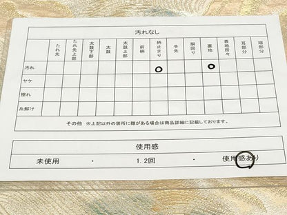 平和屋着物◎西陣　六通柄袋帯　立波風景文　金銀糸　正絹　逸品　CAAV2308ev