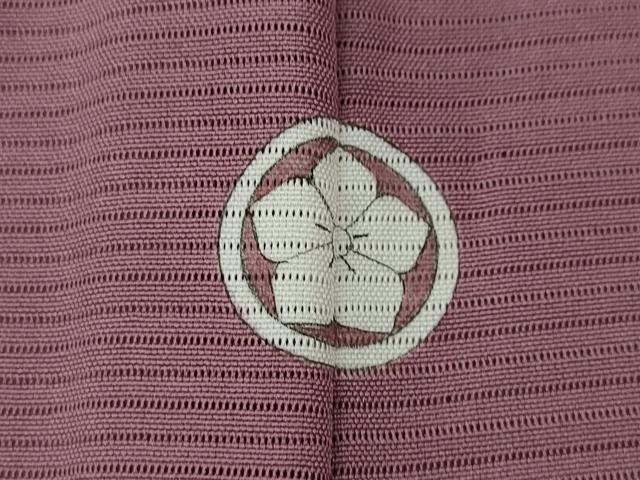 平和屋着物＊夏物　色無地　絽　京紫色　正絹　逸品　CAAV2898ut