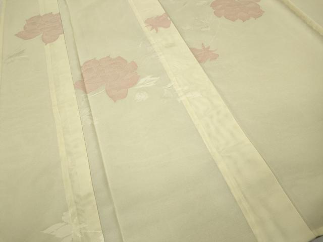 平和屋着物＊夏物　小紋　紗　枝花文　正絹　逸品　CAAV2939ut