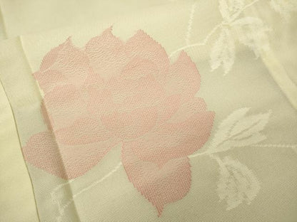 平和屋着物＊夏物　小紋　紗　枝花文　正絹　逸品　CAAV2939ut