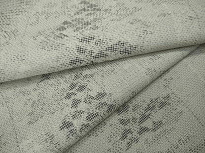 平和屋着物＊夏物 本場大島紬 夏大島 白大島 枝葉文 正絹 逸品 CAAV2977ut