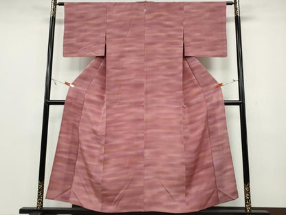 平和屋着物▽虹色創家 本郷大田子 小紋 単衣 霞文 正絹 逸品 CAAV3160ut