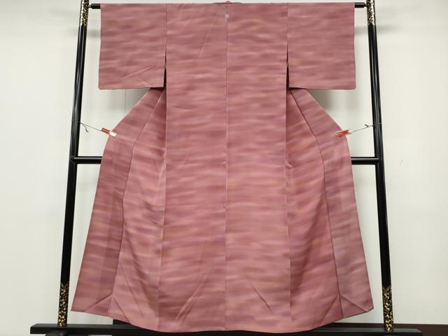 平和屋着物▽虹色創家 本郷大田子 小紋 単衣 霞文 正絹 逸品 CAAV3160ut
