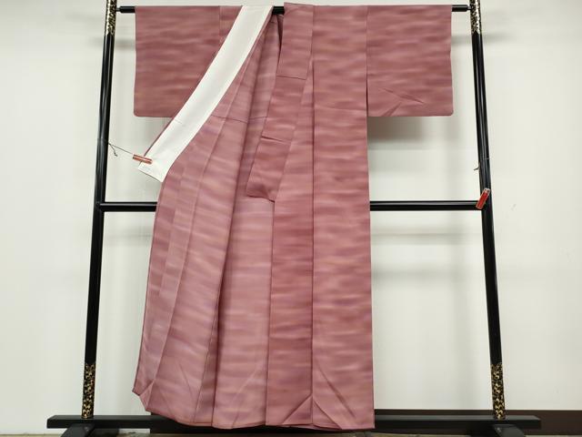 平和屋着物▽虹色創家 本郷大田子 小紋 単衣 霞文 正絹 逸品 CAAV3160ut