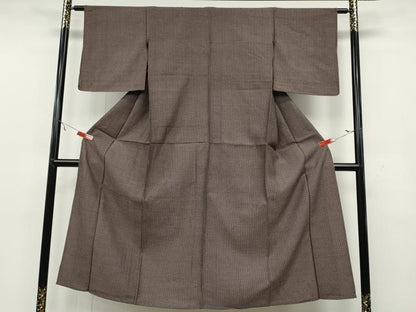 平和屋着物▽上質な紬 単衣 吉祥文 正絹 逸品 CAAV3166ut