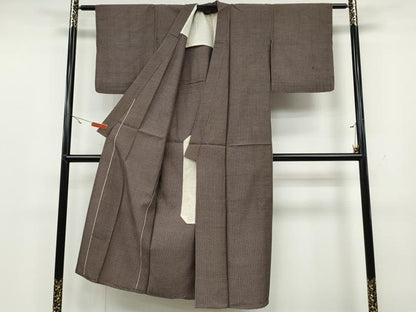 平和屋着物▽上質な紬 単衣 吉祥文 正絹 逸品 CAAV3166ut