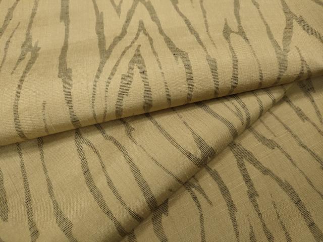 平和屋着物▽上質な紬 単衣 杢目文様 正絹 逸品 CAAV3174ut