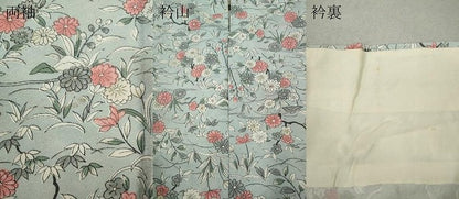 平和屋着物▽上質な小紋 単衣 草花尽くし 正絹 逸品 CAAV3175ut
