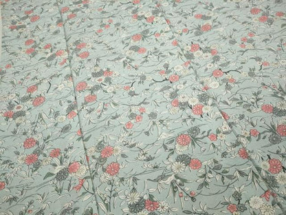 平和屋着物▽上質な小紋 単衣 草花尽くし 正絹 逸品 CAAV3175ut
