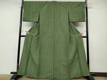 平和屋着物▽小紋 単衣 吉祥間道 洗える着物 CAAV3194ut