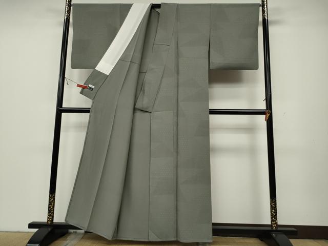 平和屋着物▽江戸小紋 単衣 切嵌吉祥文 正絹 逸品 CAAV3198ut