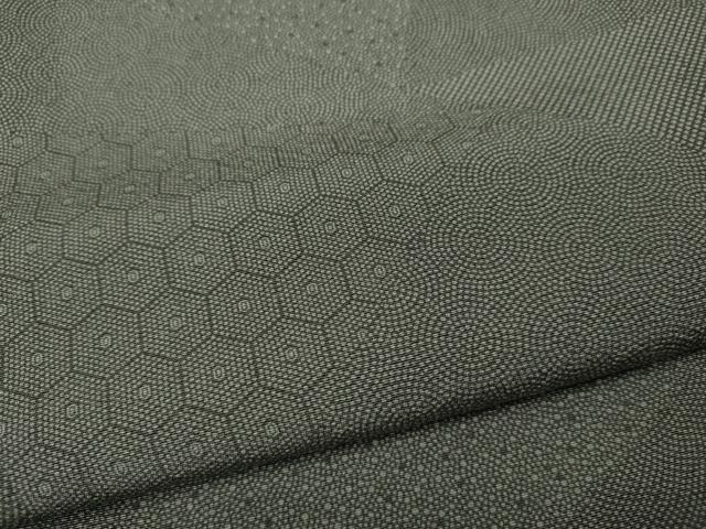 平和屋着物▽江戸小紋 単衣 切嵌吉祥文 正絹 逸品 CAAV3198ut