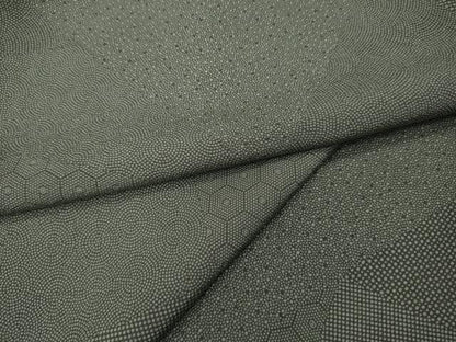平和屋着物▽江戸小紋 単衣 切嵌吉祥文 正絹 逸品 CAAV3198ut