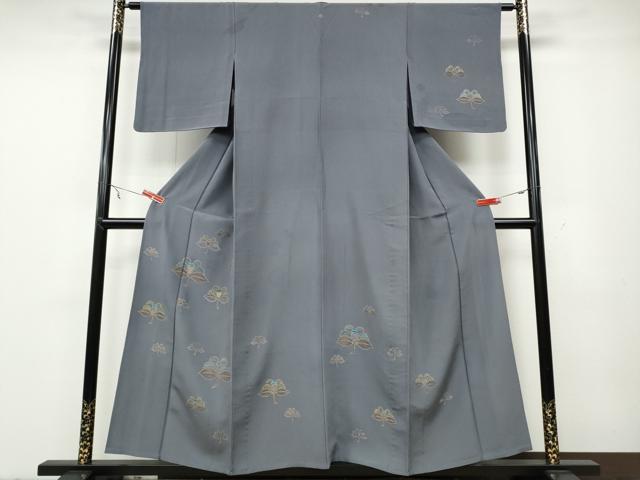 平和屋着物▽訪問着 単衣 刺繍 吉祥花文 金彩 正絹 逸品 CAAV3200ut