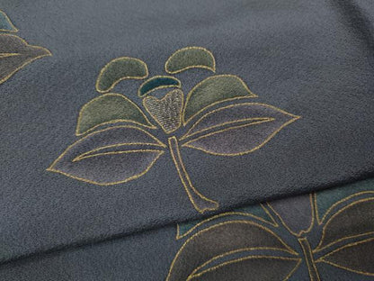 平和屋着物▽訪問着 単衣 刺繍 吉祥花文 金彩 正絹 逸品 CAAV3200ut