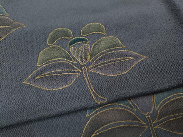 平和屋着物▽訪問着 単衣 刺繍 吉祥花文 金彩 正絹 逸品 CAAV3200ut