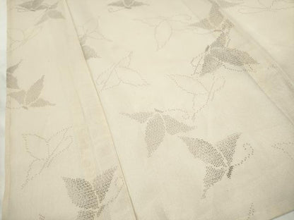 平和屋着物＊夏物 結城紬 夏結城 100亀甲 舞蝶文 正絹 逸品 CAAV3625dy