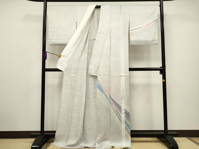 平和屋着物▽訪問着 単衣 作家物 吉祥文 暈し染め 正絹 逸品 CAAV3686dy