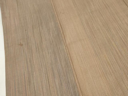 平和屋着物▽本場縞大島紬　単衣　縞　正絹　逸品　CAAV3688dy