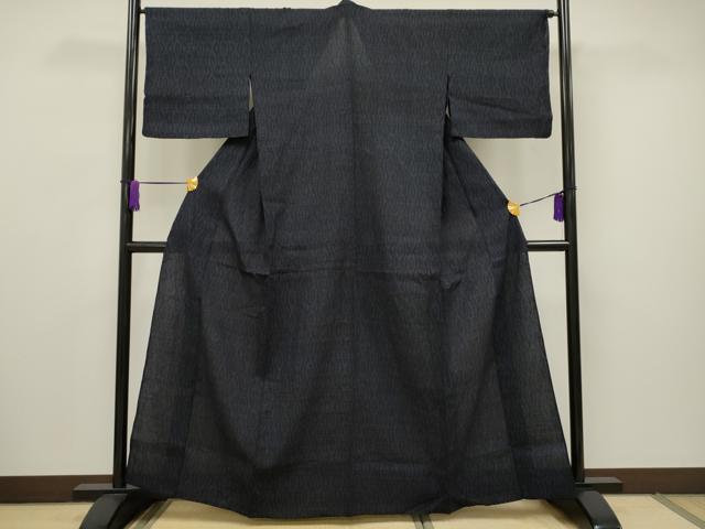 平和屋着物▽結城紬 単衣 80亀甲 吉祥文 正絹 逸品 CAAV3692dy