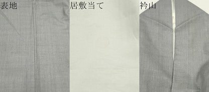 平和屋着物▽結城紬 単衣 色無地 潤色 正絹 逸品 CAAV3696dy