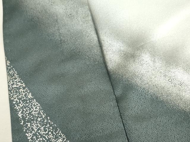 平和屋着物▽訪問着 単衣 吉祥文 暈し染め 銀彩 正絹 逸品 CAAV3704dy