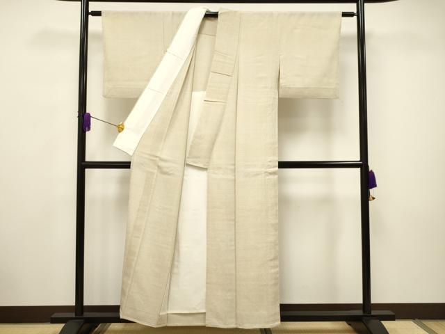 平和屋着物▽本塩沢 単衣 蚊絣 正絹 逸品 CAAV3711dy