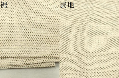 平和屋着物▽本塩沢 単衣 蚊絣 正絹 逸品 CAAV3711dy