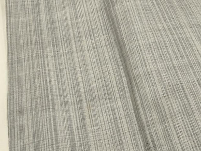 平和屋着物▽上質な紬　単衣　縞　正絹　逸品　CAAV3717dy