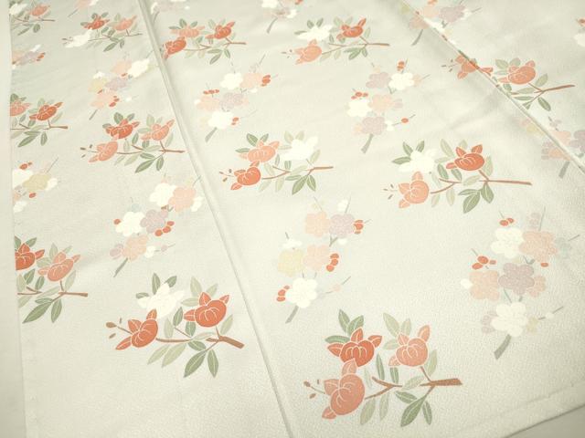 平和屋着物▽中国三大刺繍 スワトウ刺繍 訪問着 単衣 作家物 橘 枝梅文 金糸 正絹 逸品 CAAV3718dy
