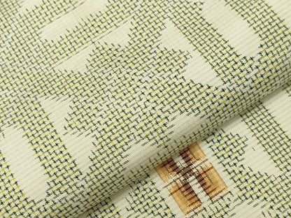 平和屋着物▽上質な紬 単衣 吉祥文 正絹 逸品 CAAV3725dy
