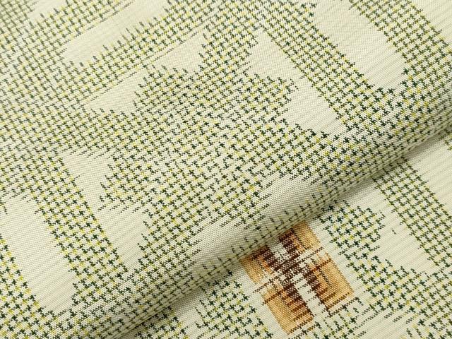 平和屋着物▽上質な紬 単衣 吉祥文 正絹 逸品 CAAV3725dy