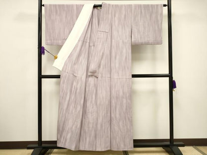 平和屋着物▽上質な小紋 単衣 霞文 正絹 逸品 CAAV3726dy