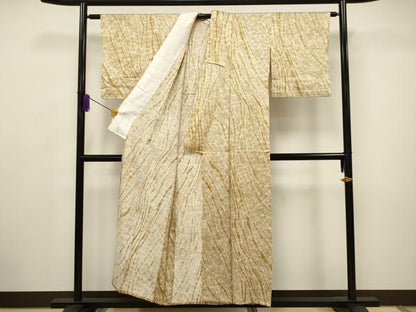 平和屋着物▽上質な小紋 単衣 吉祥文 正絹 逸品 CAAV3727dy