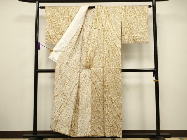 平和屋着物▽上質な小紋 単衣 吉祥文 正絹 逸品 CAAV3727dy