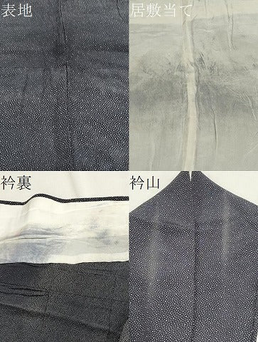 平和屋着物▽上質な小紋 単衣 吉祥文 正絹 逸品 CAAV3733dy
