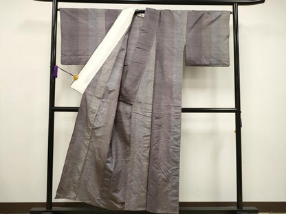 平和屋着物▽上質な紬 単衣 霞文 正絹 逸品 CAAV3734dy