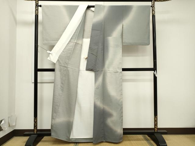 平和屋着物▽本塩沢 やまだ織 訪問着 染色作家 桐村博 単衣 霞文 正絹 逸品 CAAV3753dy
