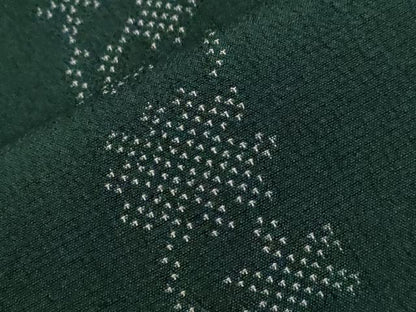 平和屋着物▽本塩沢　単衣　草花間道　正絹　逸品　CAAV3755dy