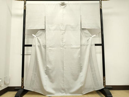 平和屋着物▽西陣　お召　単衣　作家物　80亀甲　吉祥文　反端付き　正絹　逸品　CAAV3759dy