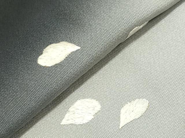 平和屋着物▽訪問着 単衣 総刺繍 枝花文 暈し染め 黒地 ますいわ屋扱い 正絹 逸品 CAAV3762dy