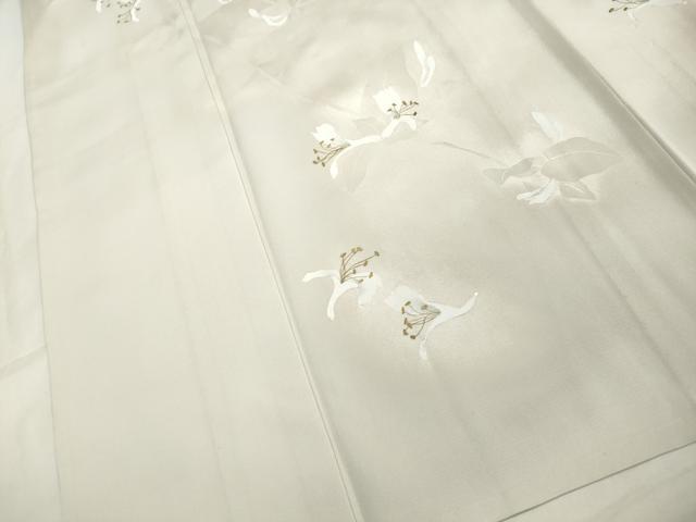 平和屋着物▽訪問着　単衣　舞花文　暈し染め　金銀彩　正絹　逸品　CAAV3765dy