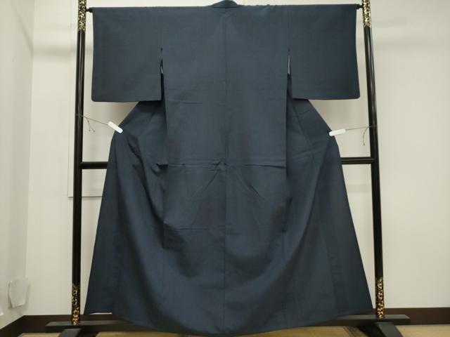 平和屋着物▽本塩沢　単衣　110亀甲　吉祥丸文　正絹　逸品　CAAV3766dy