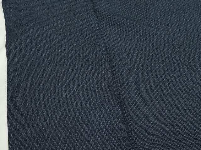 平和屋着物▽本塩沢　単衣　110亀甲　吉祥丸文　正絹　逸品　CAAV3766dy