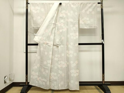 平和屋着物▽本塩沢 単衣 舞花間道 正絹 逸品 CAAV3770dy