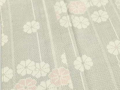 平和屋着物▽本塩沢 単衣 舞花間道 正絹 逸品 CAAV3770dy