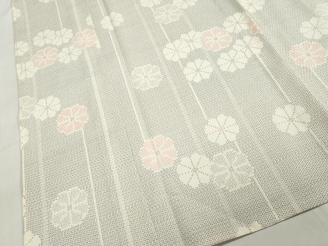 平和屋着物▽本塩沢 単衣 舞花間道 正絹 逸品 CAAV3770dy