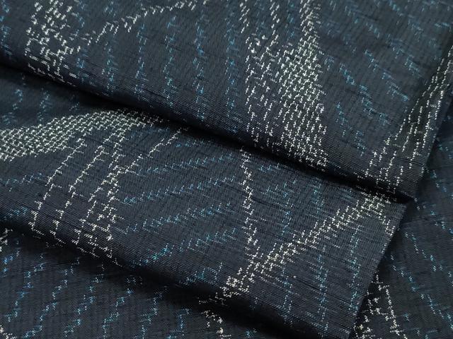 平和屋着物▽上質な紬 単衣 吉祥文 正絹 逸品 CAAV3776dy