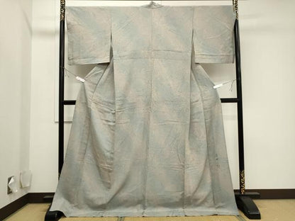平和屋着物▽墨流しの第一人者 薗部正典 小紋 単衣 墨流し文様 暈し染め 正絹 逸品 CAAV3784dy