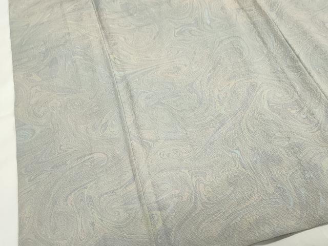 平和屋着物▽墨流しの第一人者 薗部正典 小紋 単衣 墨流し文様 暈し染め 正絹 逸品 CAAV3784dy